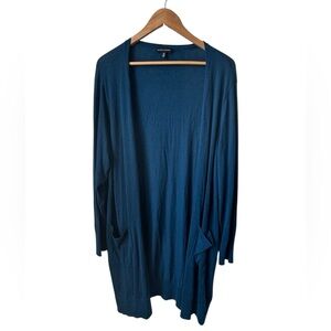 Universal Standard Blue Drapey Cardigan